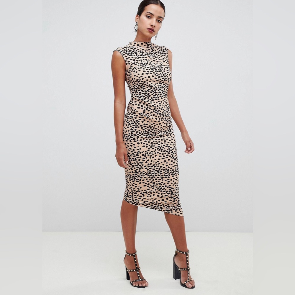 ASOS Animal Print Pencil Dress